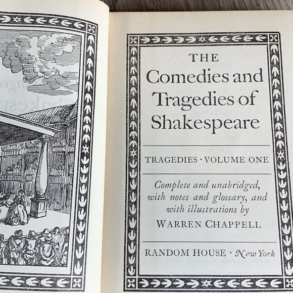 The Comedies And Tragedies (Vol 1 & 2) Set 1944 Hardcover William Shakespeare - Picture 10 of 16
